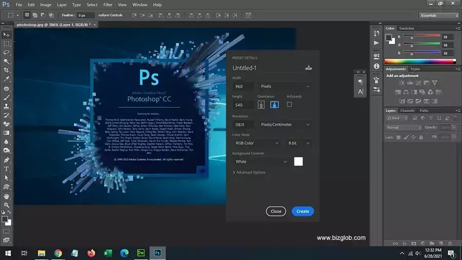 Adobe Photoshop CC screenshot